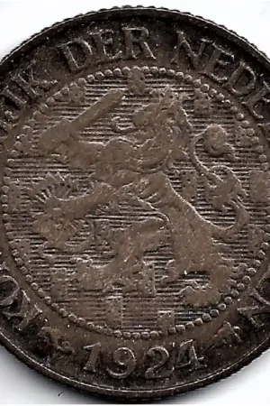 Nederland 1924 1 Cent Wilhelmina ZF Ostatnia szansa