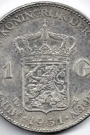 Nederland 1931 1 Gulden Wilhelmina P+ Wyprzedaż