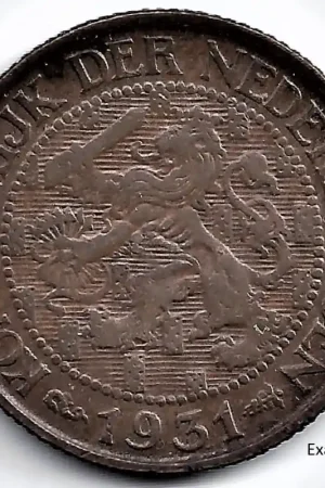 Darmowa dostawa Nederland 1931 1 Cent Wilhelmina ZF