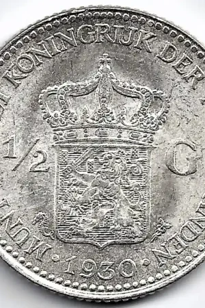 Bezpieczna płatność Nederland 1930 ½ Gulden Wilhelmina P+