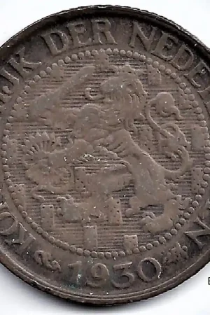 Szybka dostawa Nederland 1930 1Cent Wilhelmina F