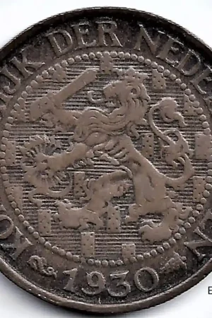 Nederland 1930 1CentWilhelmina ZF Wysoka jakość