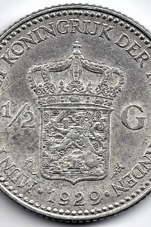 Nederland 1929b ½ Gulden Wilhelmina P- Ekspresowa dostawa