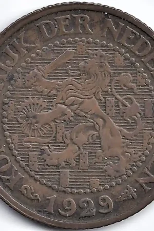 Nederland 1929 2½ Cent Wilhelmina F+ Wysoka jakość