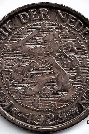 Kup teraz Nederland 1929 1 Cent Wilhelmina ZF