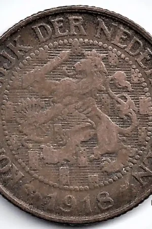 Nederland 1918 1 Cent Wilhelmina ZF- Oferta limitowana