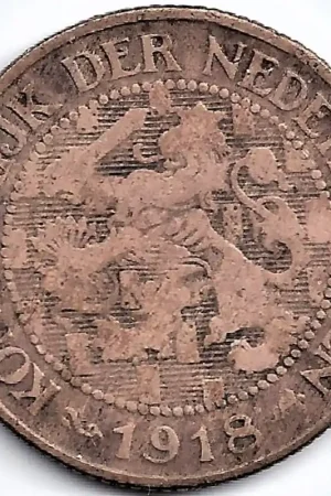 Nederland 1918 1 Cent Wilhelmina F- Nowość