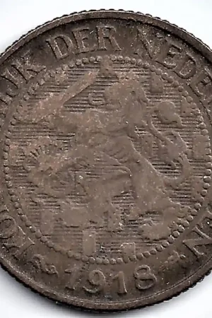 Premium Nederland 1918 1 Cent Wilhelmina F+