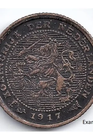 Nederland 1917 ½ Cent Wilhelmina ZF Popularny