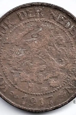 Wysoka jakość Nederland 1917 1 Cent Wilhelmina F