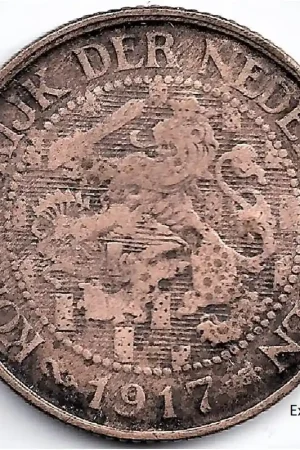 Nederland 1917 1 CentWilhelmina F- Tylko dziś