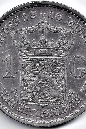 Nederland 1916 1 Gulden Wilhelmina ZF- Zamów teraz