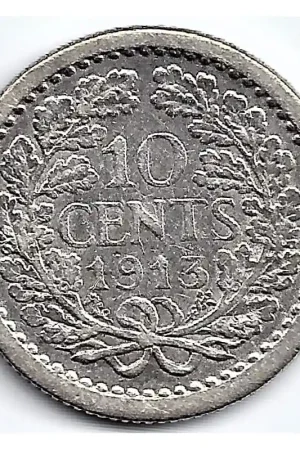 Rabat Nederland 1913 10 CentWilhelmina ZF