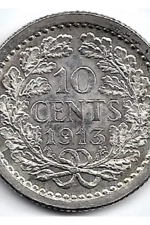 Kup teraz Nederland 1913 10 CentWilhelmina UNC-