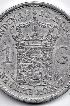 Bezpieczna płatność Nederland 1913 1 Gulden Wilhelmina ZF