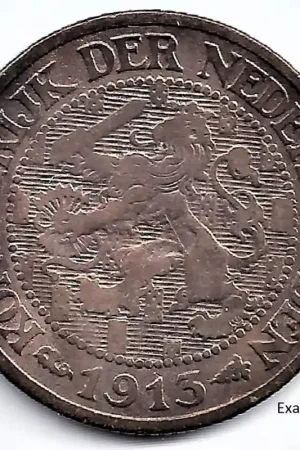 Tani Nederland 1913 1 CentWilhelmina F