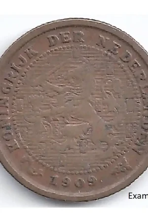 Najlepsza cena Nederland 1909 ½ Cent Wilhelmina F