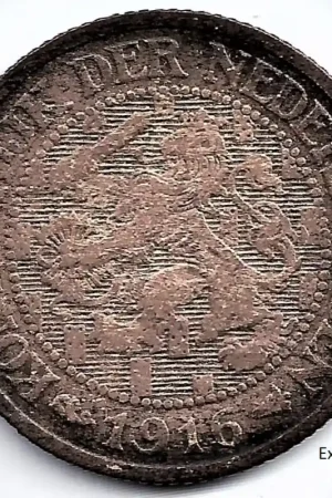 Nederland 1916 1 Cent Wilhelmina F +(lange 6) Darmowa dostawa