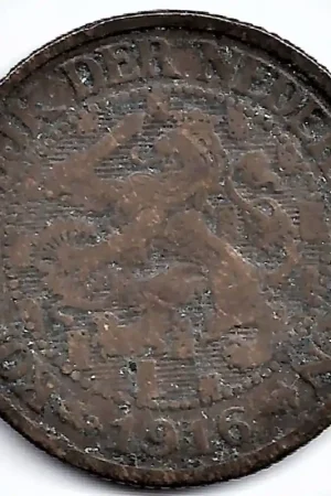 Wyprzedaż Nederland 1916 1 Cent Wilhelmina F(lange 6)