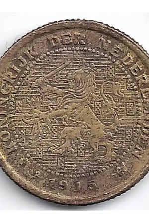 Tani Nederland 1915 ½ Cent Wilhelmina ZF