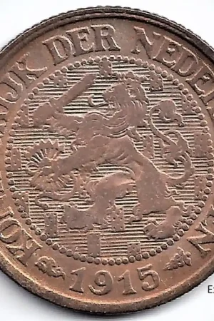Nederland 1915 1 Cent Wilhelmina ZF- Promocja