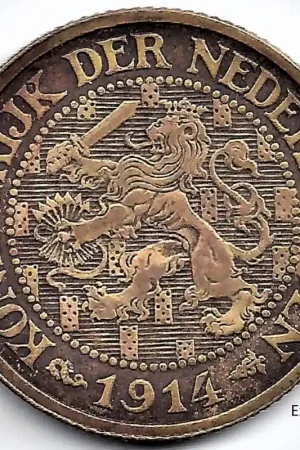 Nederland 1914 1 Cent Wilhelmina P- Tani