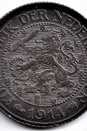 Bezpieczna płatność Nederland 1914 1 Cent Wilhelmina P+