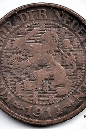 Nederland 1914 1 Cent Wilhelmina F+ Popularny