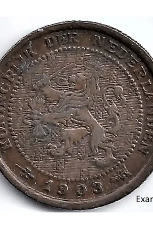 Najlepsza cena Nederland 1903 ½ Cent Wilhelmina ZF