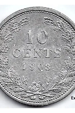 Nederland 1903 10 Cent Wilhelmina F+ Nowość