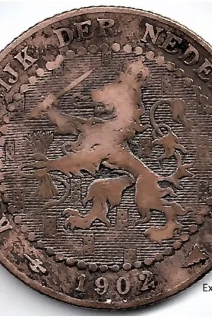 Nederland 1902a 1 Cent Wilhelmina F- Popularny