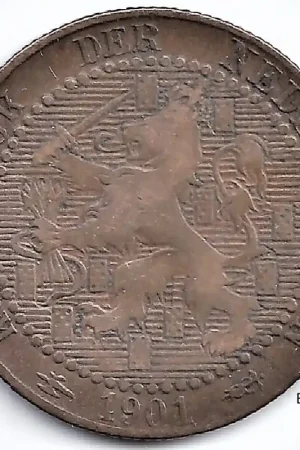 Nederland 1901a 1 Cent Wilhelmina F- 'Koningrijk' Darmowa dostawa