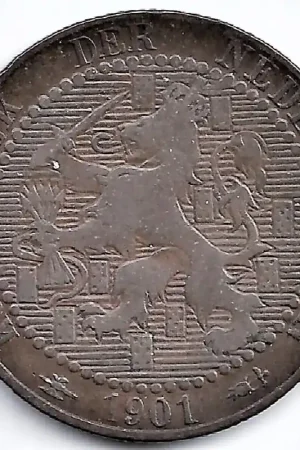 Nederland 1901a 1 Cent Wilhelmina F 'Koningrijk' Tylko dziś