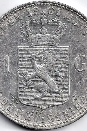 Zamów teraz Nederland 1901 1 Gulden Wilhelmina ZF
