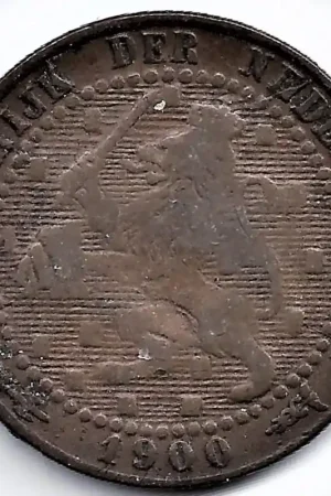 Nederland 1900b 1 Cent Wilhelmina F- (ovale nullen) Oferta