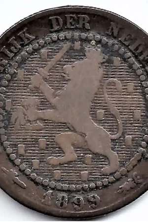 Oferta limitowana Nederland 1899 1 Cent Wilhelmina F-