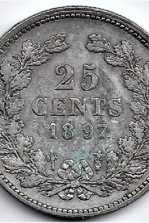 Oferta Nederland 1897 25 Cent Wilhelmina ZF-