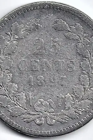 Nederland 1897 25 CentWilhelmina G Tani