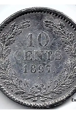 Nederland 1897 10 Cent Wilhelmina F Wyprzedaż
