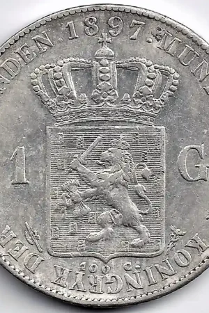 Nederland 1897 1 Gulden Wilhelmina P- Promocja