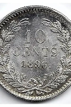 Nederland 1896 10 Cent Wilhelmina UNC- Najlepsza cena
