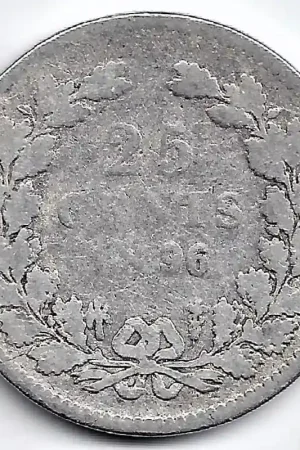 Nederland 1895 25 CentWilhelmina G (recht mmt) Oferta limitowana