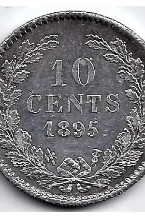 Darmowa dostawa Nederland 1895 10 Cent Wilhelmina UNC