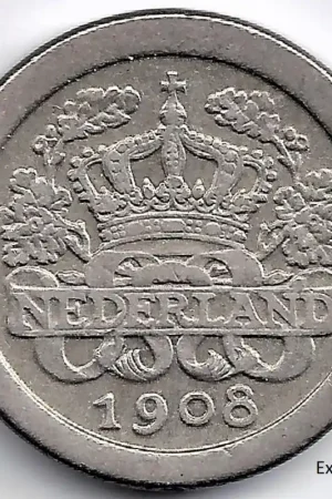 Nederland 1908 5 Cent Wilhelmina ZF Darmowa dostawa