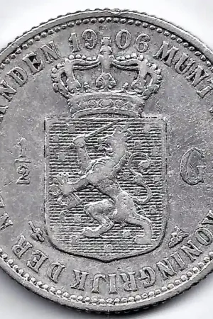 Bezpieczna płatność Nederland 1906 ½ GuldenWilhelmina ZF-