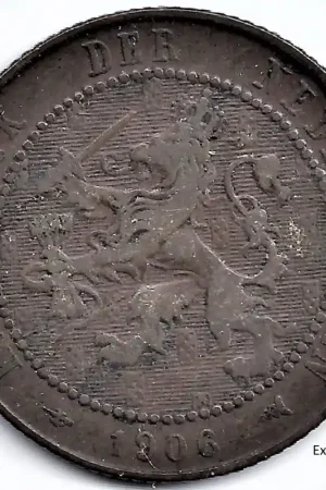 Najlepsza cena Nederland 1906 2½ Cent Wilhelmina ZF-