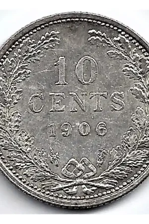 Rabat Nederland 1906 10 Cent Wilhelmina P+