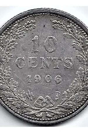 Nederland 1906 10 CentWilhelmina ZF- Ekspresowa dostawa