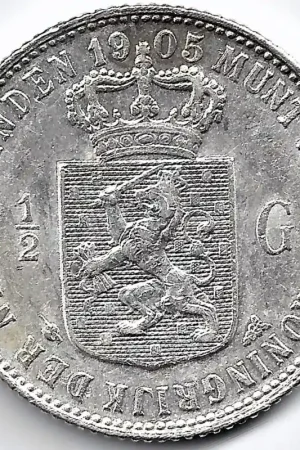 Wyprzedaż Nederland 1905 ½ GuldenWilhelmina P-