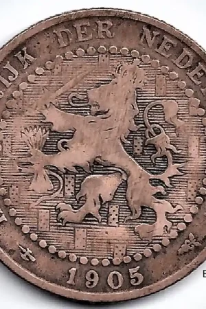 Nederland 1905 1 CentWilhelmina F Nowość